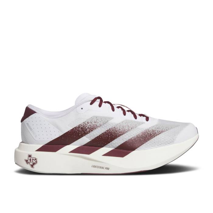 アディダス Adidas 【 Ncaa X Adizero Evo Sl \u0027Texas A\u0026M\u0027 Men Cloud White/Team Maroon/Stone 】 アディゼロ メンズ 白いこと 白いこと Team 野球クラブ マルーン