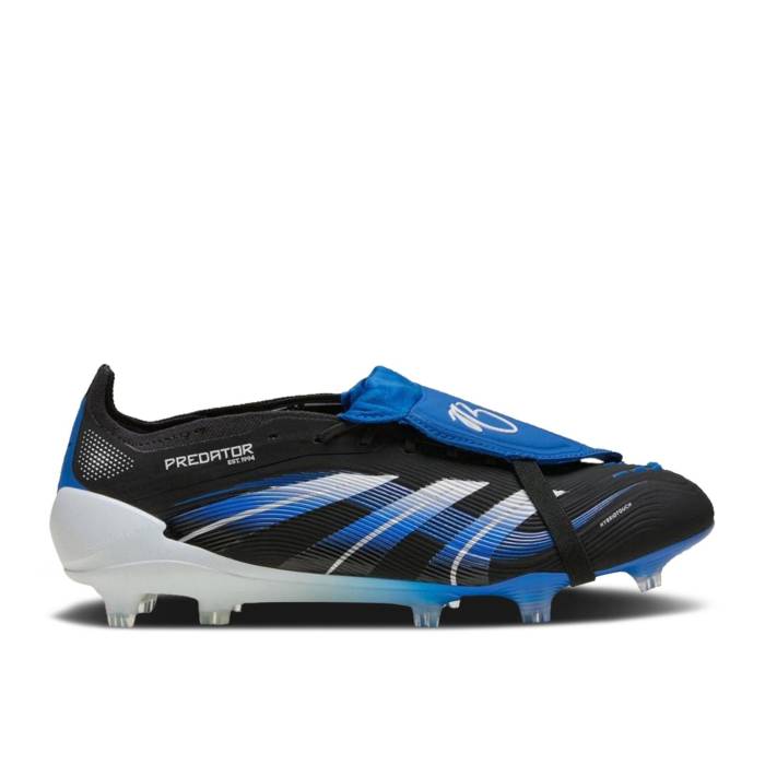 アディダス Adidas 【 Jude Bellingham X Predator Elite Foldover Tongue Fg \u0027Glory Blue\u0027 Men Core Black/Footwear White/Glory Blue 】 プレデター エリート メンズ 中核グループ 黒いこと 黒いこと 白いこと 白いこと 青碧 青碧