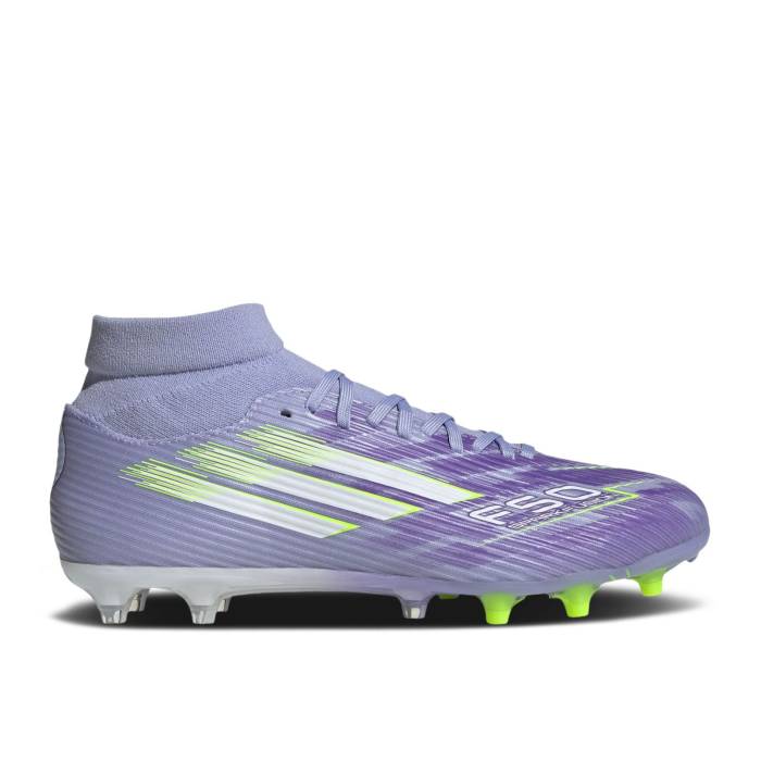 アディダス Adidas 【 Wmns Adizero F50 Sparkfusion League Fg 銀 \u0027Radiant Blaze Pack\u0027 Women Violet Tone/Lucid Lemon/Purple Rush 】 アディゼロ レディース 紫・相撲取り草 Purple 紫・パープル rush 混雑時