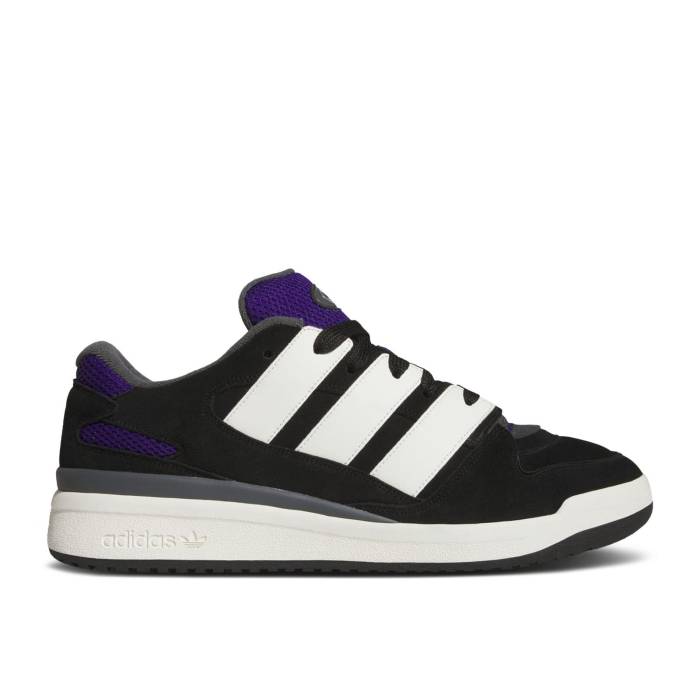 アディダス Adidas 【 Forum2000 \u0027Black Collegiate Purple\u0027 Men Core Black/Off White/Collegiate Purple 】 メンズ 中核グループ 黒いこと 黒いこと 白いこと 白いこと Purple 紫・パープル