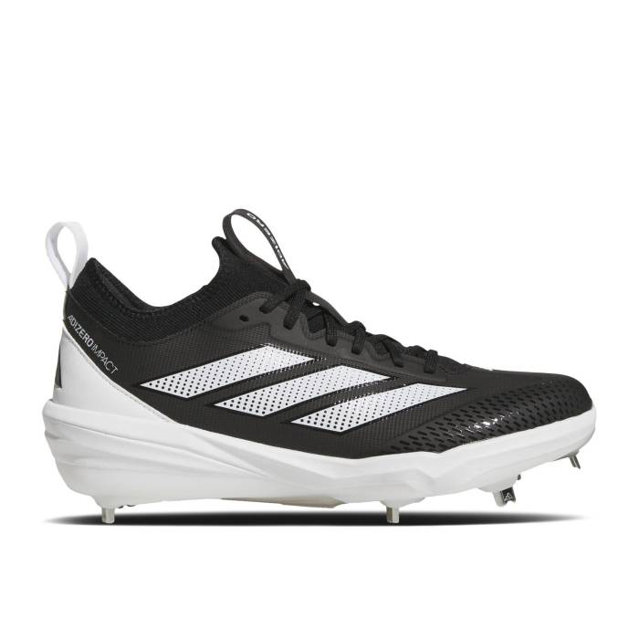 アディダス Adidas 【 Adizero Impact 2.0 \u0027Core Black Cloud White\u0027 Men Core Black/Cloud White/Silver Metallic 】 アディゼロ 差しひびき 黒いこと 黒いこと メンズ 中核グループ 黒いこと 黒いこと 白いこと 白いこと Silver しろがね色・しろがね色