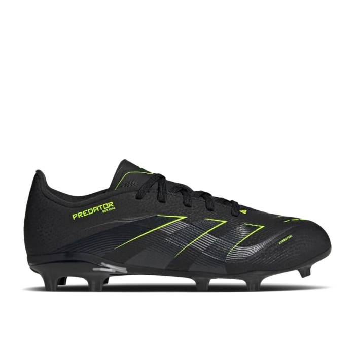アディダス Adidas 【 Predator League Fg Mg J \u0027Core Black Lucid Lemon\u0027 Youth Core Black/Carbon/Lucid Lemon 】 プレデター 黒いこと 黒いこと お坊っちゃん キッズ 中核グループ 黒いこと 黒いこと 炭素