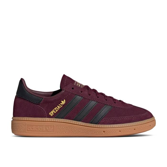 アディダス Adidas 【 Handball Spezial J \u0027Maroon Core Black\u0027 Youth Maroon/Core Black/Gum 】 ハンドボール スペシアル 中核グループ お坊っちゃん キッズ マルーン 中核グループ 黒いこと 黒いこと