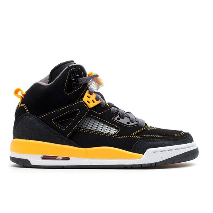 ナイキ エアジョーダン Air Jordan 【 Spiz\u0027ike ガウス Youth Blk / Unvrsty Gld-Drk Gry-White 】 spiz\u0027ike スパイズイック お坊っちゃん キッズ