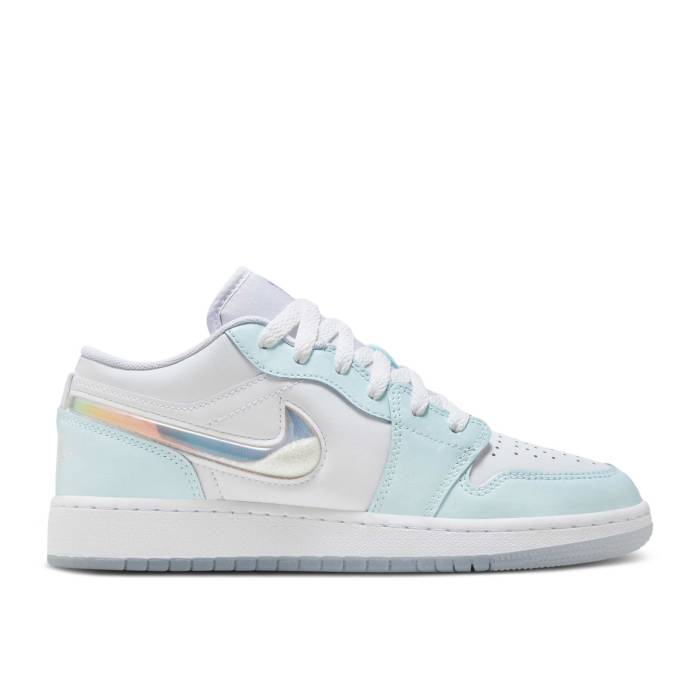 ナイキ エアジョーダン Air Jordan 【 Jordan 1 Low Se Gs 'Glacier Blue' Youth Glacier Blue/Multi-Color/White/Glacier Blue/White/Super Violet 】 ジュニア キッズ 青色 ブルー 白色 ホワイト 紫・バイオレット|スニケス