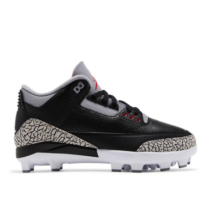 ナイキ エアジョーダン Air Jordan 【 Jordan 3 Retro Mcs Black Cement Men Black/Cement Grey/White/Fire Red 】 レトロ メンズ 黒色 ブラック 灰色・シメント 灰色 グレー 白色 ホワイト ファイア Red 赤・レッド
