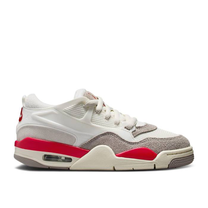ナイキ　エアジョーダン Air Jordan 【 Jordan 4 Rm Gs 'Fire Red' Youth Sail/College Grey/Coconut Milk/Fire Red 】 ジュニア キッズ カレッジ 灰色 グレー ファイア Red 赤・レッド