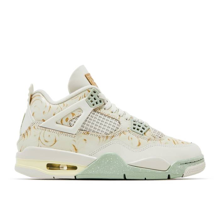ナイキ エアジョーダン Air Jordan 【 Jordan 4 Retro Se \u0027Somos Eternos\u0027 Men Soft Pearl/Metallic Gold/Light Bone/Jade Horizon 】 レトロ メンズ パール ゴールド 翡翆・ジェード