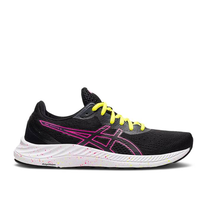 アシックス Asics 【 Wmns Gel Excite 8 \u0027Black Hot Pink\u0027 Women Black/Hot Pink 】 レディース 黒いこと 黒いこと pink サクラ色