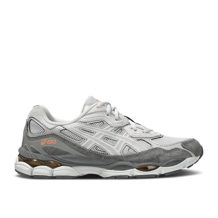 アシックス Asics 【 Gel Nyc \u0027Cloud Grey\u0027 Men Cloud Grey/Cement Grey/Orange 】 メンズ 薄墨色 薄墨色 薄墨色・シメント orange 橙・オレンジ色