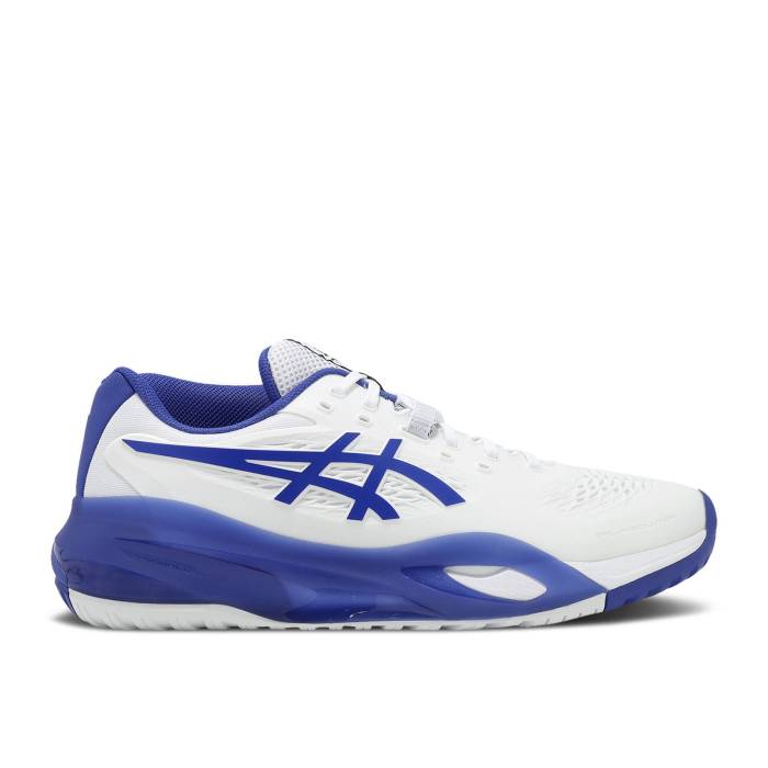 アシックス Asics 【 Gel Resolution X Wide White Dark Cobalt Men White/Dark Cobalt 】 メンズ 白色 ホワイト