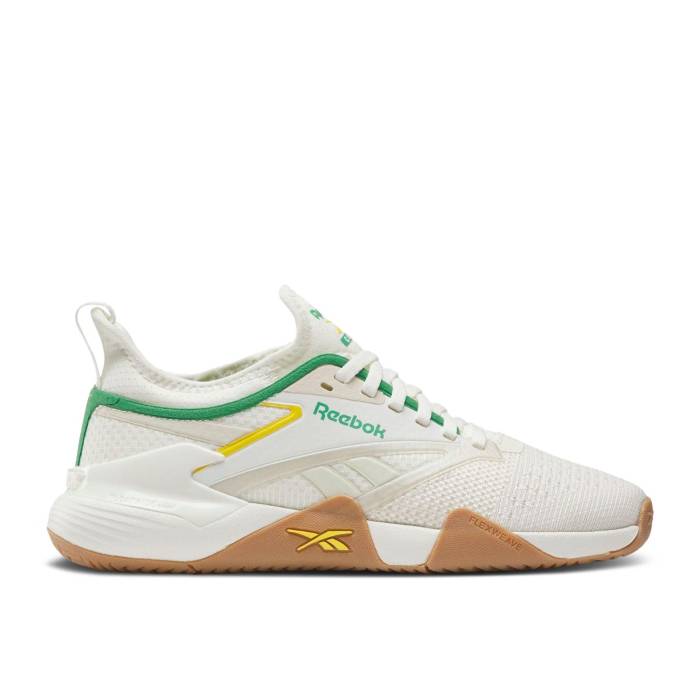 リーボック Reebok 【 Wmns Nano Court \u0027Alabaster Upgrade Green\u0027 Women Chalk/Alabaster/Upgrade Green 】 ナノ 厚地の外套 レディース green 緑・緑であること