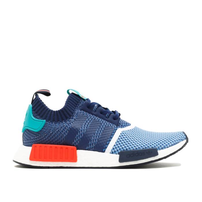 アディダス Adidas 【 Packer X Nmd_R1 Pk \u0027Packers\u0027 Men Clear Sky/Dark Blue/Light Aqua 】 メンズ 天の原 青み 青色 アクア