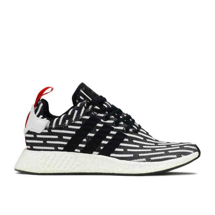 アディダス Adidas 【 Nmd_R2 Pk 'Core Black Stripe' Men Core Black/Footwear White 】 黒色 ブラック メンズ コア 黒色 ブラック 白色 ホワイト｜スニケス