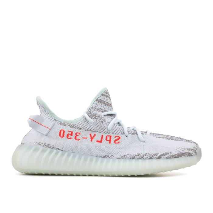 アディダス Adidas 【 Yeezy Boost 350 V2 \u0027Blue Tint\u0027 2017 Men Blue Tint/Grey Three/High Resolution Red 】 ブースト メンズ 青み 青色 薄墨色 薄墨色 御機嫌 Red 赤・赤いこと