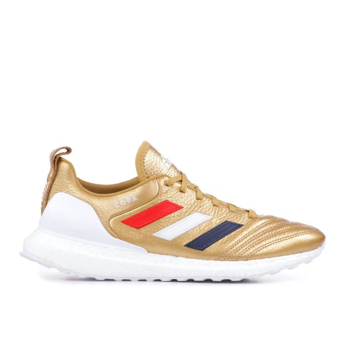 アディダス Adidas 【 Kith X Copa Mundial 18 Ultraboost \u0027Golden Goal Pack\u0027 Men Gold/Core Navy/Footwear White 】 メンズ ゴールド 中核グループ 紺色 米国海軍 白いこと 白いこと