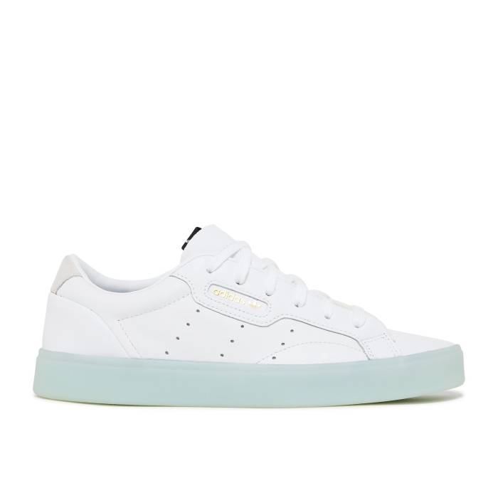 アディダス Adidas 【 Wmns Sleek \u0027Ice Mint\u0027 Women Cloud White/Cloud White/Ice Mint 】 レディース 白いこと 白いこと