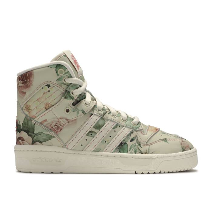 アディダス Adidas 【 Eric Emanuel X Rivalry Hi Og \u0027Floral\u0027 Men Off White/Raw Pink/Running White 】 メンズ 白いこと 白いこと pink サクラ色