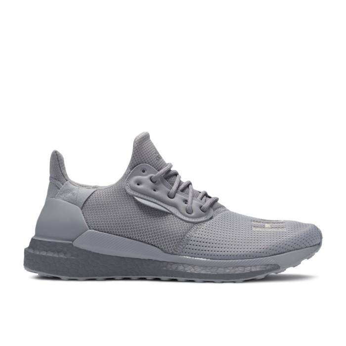 アディダス Adidas 【 Pharrell X Solar Hu Glide Prd \u0027Grey\u0027 Men Grey Three/Grey Three/Grey Three 】 グライド メンズ 薄墨色 薄墨色