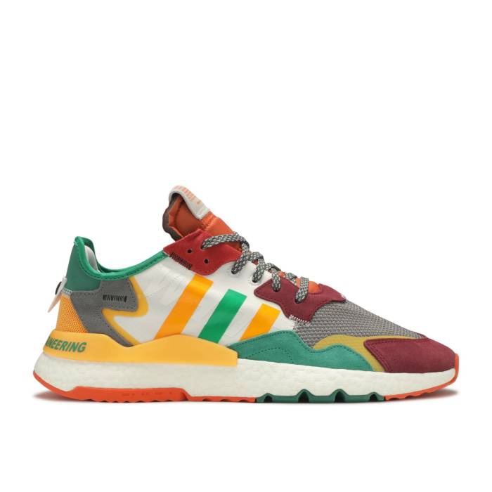 アディダス Adidas 【 White Mountaineering X Nite Jogger \u0027Real Gold\u0027 Men Cloud White/Real Gold/Collegiate Burgundy 】 白いこと 白いこと ジョガーパンツ メンズ 白いこと 白いこと レアル ゴールド ぶどう酒色・バーガンディー