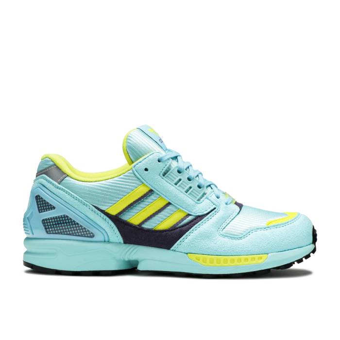 アディダス Adidas 【 Zx 8000 Og \u0027Aqua\u0027 Men Clear Aqua/Light Aqua/Shock Yellow 】 メンズ アクア ぼうぜん自失 yellow 黄味がかった・黄色