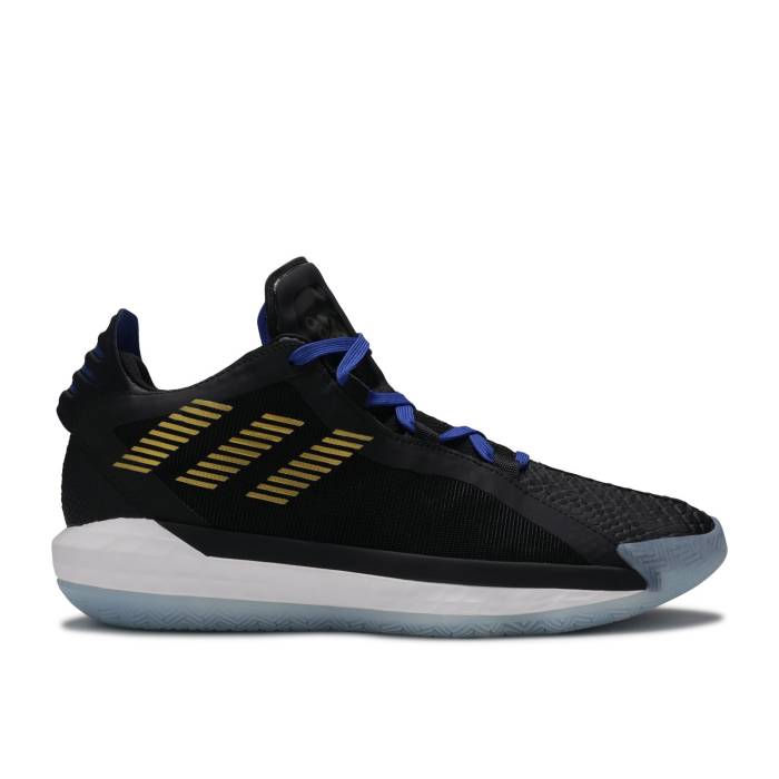 アディダス Adidas 【 Dame 6 \u0027Stone Cold\u0027 Men Black/Metallic Gold/Royal 】 メンズ 黒いこと 黒いこと ゴールド
