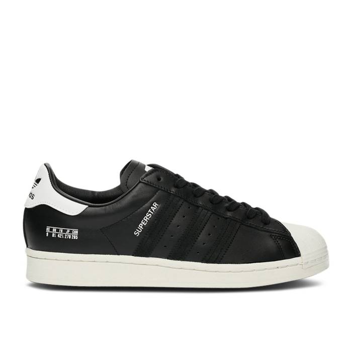 アディダス Adidas 【 Superstar \u0027Size Tag - Core Black\u0027 Men Core Black/Core Black/Off White 】 Superstar はやりっ児 引き舟 中核グループ メンズ 中核グループ 黒いこと 黒いこと 白いこと 白いこと