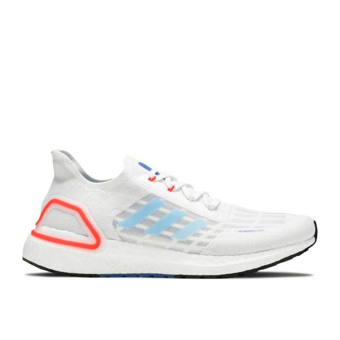 アディダス Adidas 【 Ultraboost Summer.rdy 'White Glory Blue' Men Cloud White/Glory Blue/Solar Red 】 メンズ 白色 ホワイト 青色 ブルー Red 赤・レッド｜スニケス