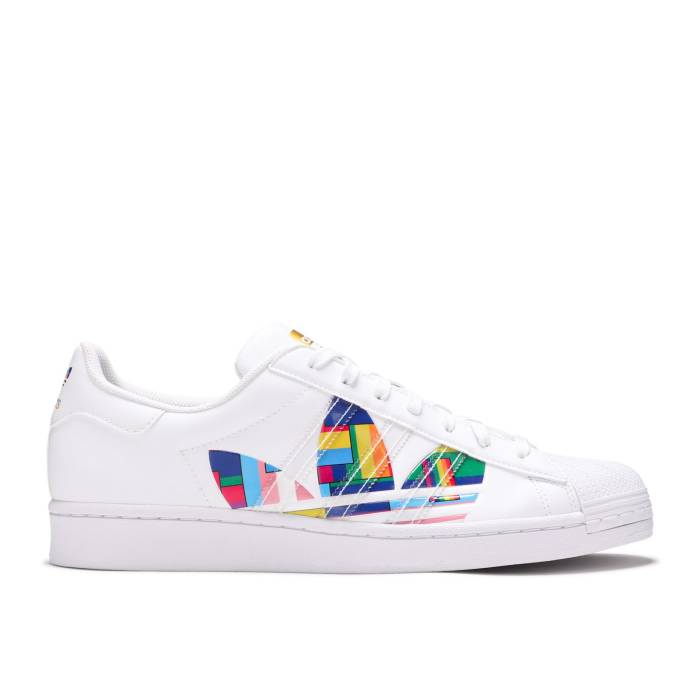 アディダス Adidas 【 Superstar 'Pride' Men Cloud White/Cloud White/Cloud White 】 Superstar スーパースター メンズ 白色 ホワイト