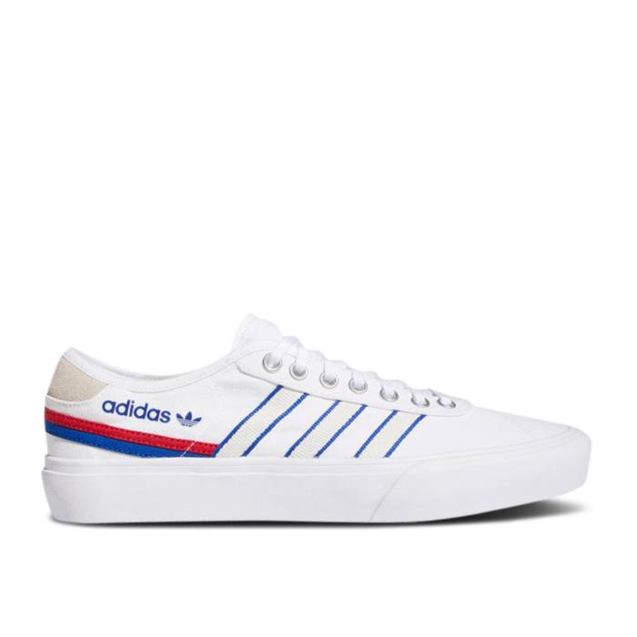 アディダス Adidas 【 Delpala \u0027White Scarlet Blue\u0027 Men Cloud White/Scarlet/Royal Blue 】 メンズ 白いこと 白いこと 青み 青色