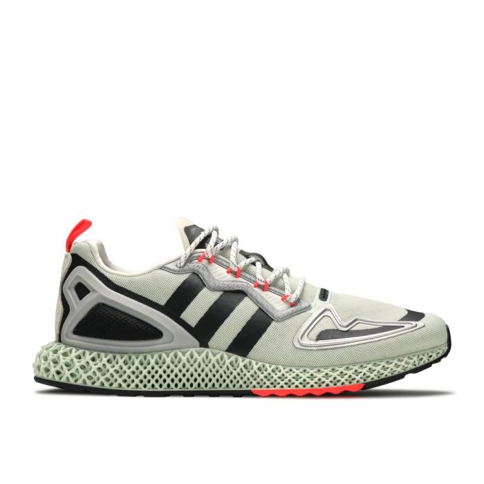 アディダス Adidas 【 Zx 2K 4D 'Faint Green' Men Cloud White/Core Black/Signal Pink 】 メンズ 白色 ホワイト コア 黒色 ブラック pink ピンク