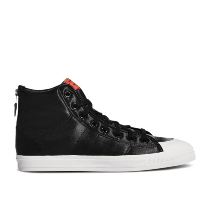 アディダス Adidas 【 Nizza Hi Rf 'Core Black' Men Core Black/Orange/Off White 】 メンズ コア 黒色 ブラック orange 橙・オレンジ 白色 ホワイト|スニケス