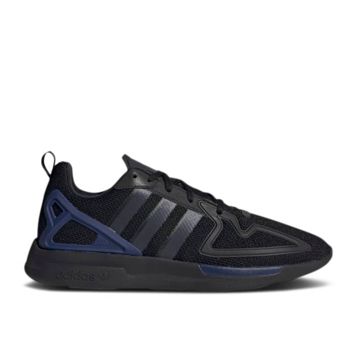 アディダス Adidas 【 Zx 2K Flux 'Black Dark Blue' Men Core Black/Core Black/Dark Blue 】 メンズ コア 黒色 ブラック 青色 ブルー