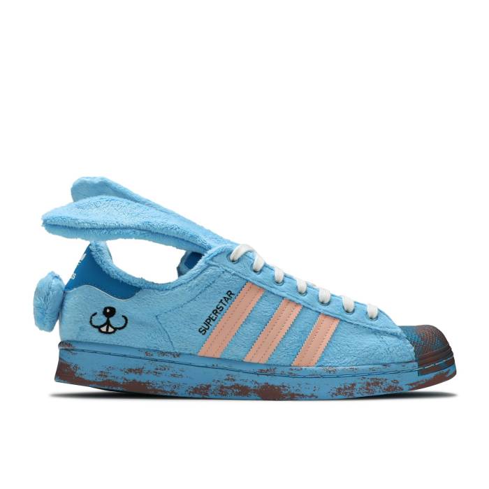 アディダス Adidas 【 Melting Sadness X Superstar 'Bunny' Men Joy Blue/Glow Pink/Craft Blue 】 Superstar スーパースター メンズ 青色 ブルー pink ピンク|スニケス