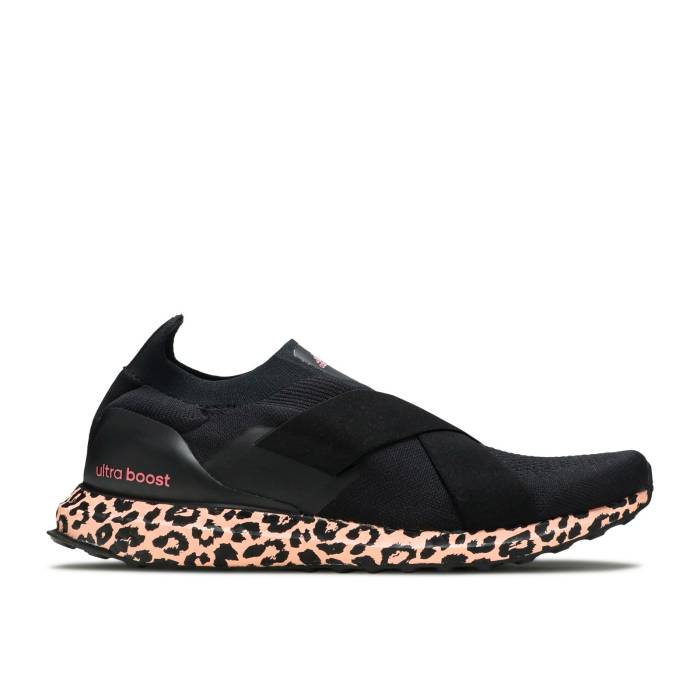 アディダス Adidas 【 Wmns Ultraboost Slip-On Dna 'Leopard Print' Women Core Black/Core Black/Glow Pink 】 slip-on スリッポン レディース コア 黒色 ブラック pink ピンク