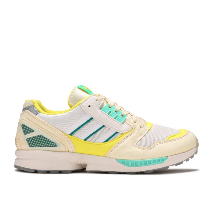 アディダス Adidas 【 Zx 8000 \u0027A-Zx Series - Frozen Lemonade\u0027 Men Mist Sun/Chalk White/Bright Yellow 】 続きもの メンズ 白いこと 白いこと yellow 黄味がかった・黄色