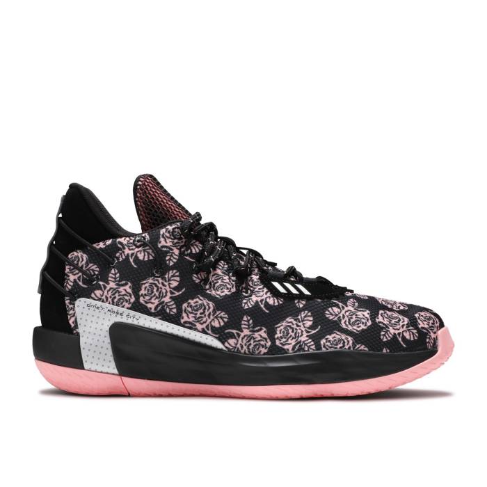 アディダス Adidas 【 Dame 7 Rose City Men Core Black/Glow Pink/Silver Metallic 】 メンズ コア 黒色 ブラック pink ピンク Silver 銀色・シルバー
