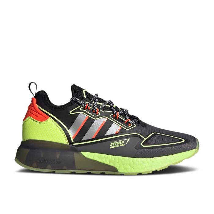 アディダス Adidas 【 Marvel X Zx 2K Boost 'Stark Industries - Black Solar Yellow' Men 】 ブースト 黒色 ブラック メンズ