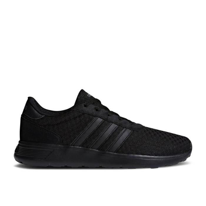 アディダス  【 Lite Racer 'Black' Men Core Black/Core Black/Grey Five 】 ライト メンズ コア 黒色 ブラック 灰色 グレー