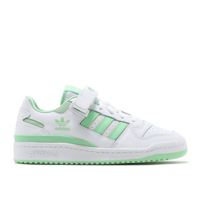 アディダス Adidas 【 Wmns Forum Low \u0027White Glory Mint\u0027 Women Cloud White/Glory Mint/Cloud White 】 討論会 レディース 白いこと 白いこと