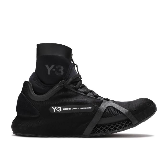 アディダス Adidas 【 Y-3 Runner 4D Iow High Black Men Black/Black/Core White 】 ハイ メンズ 黒色 ブラック コア 白色 ホワイト
