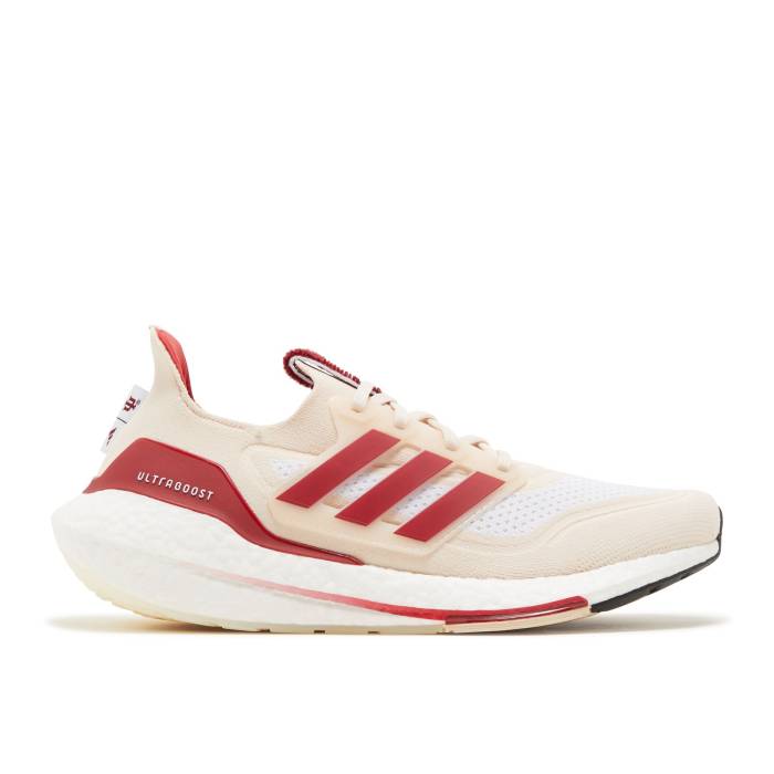 アディダス Adidas 【 Ultraboost 21 'Ncaa Pack - Indiana' Men Cloud White/Team Victory Red/Cloud White 】 メンズ 白色 ホワイト Team チーム Victory ビクトリー Red 赤・レッド|スニケス