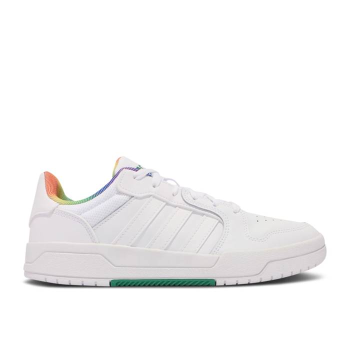 アディダス Adidas 【 Entrap 'Pride' Men Cloud White/Cloud White/Grey Two 】 メンズ 白色 ホワイト 灰色 グレー｜スニケス