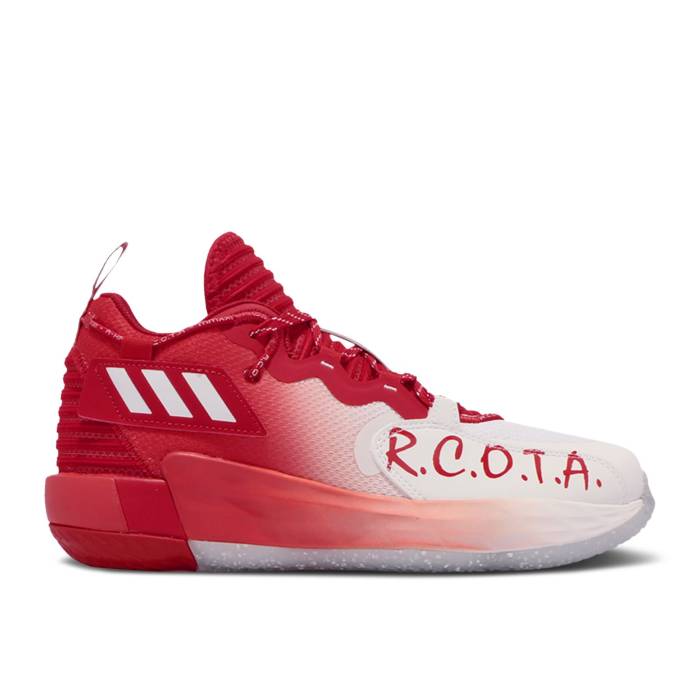 アディダス Adidas 【 Dame 7 Extply Gca R.c.o.t.a. Men Cloud White/Scarlet/Core Black 】 メンズ 白色 ホワイト コア 黒色 ブラック