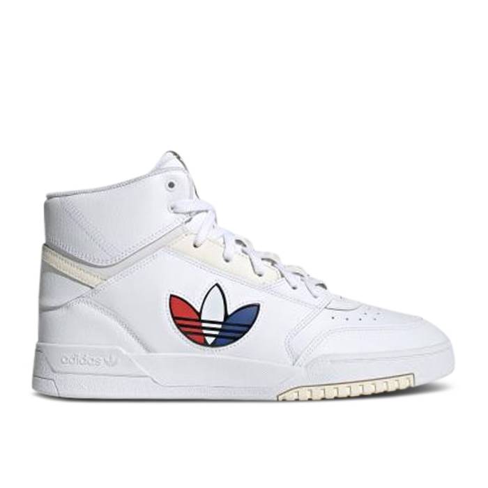 アディダス Adidas 【 Drop Step Xlt \u0027White Trefoil\u0027 Men Footwear White/Chalk White/Red 】 メンズ 白いこと 白いこと Red 赤・赤いこと