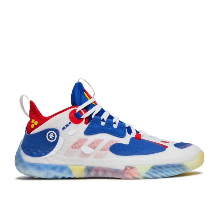 アディダス Adidas 【 Quiccs X Harden Vol. 5 Futurenatural 'Manila Heritage' Men Cloud White/Royal Blue/Vivid Red 】 ハーデン メンズ 白色 ホワイト 青色 ブルー Red 赤・レッド|スニケス