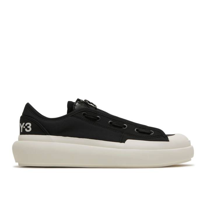 アディダス Adidas 【 Y-3 Ajatu Court Low Black White Men Black/Black/Core White 】 コート メンズ 黒色 ブラック コア 白色 ホワイト