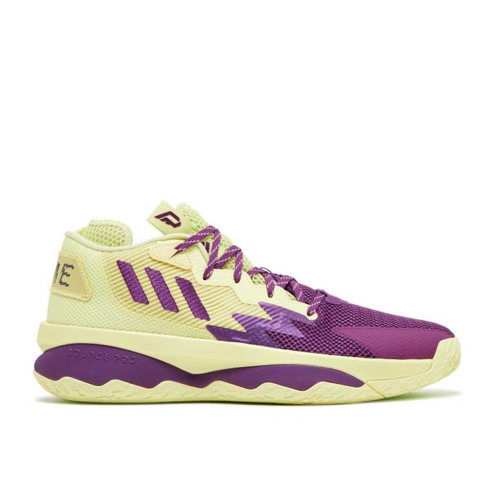 アディダス Adidas 【 Dame 8 \u0027Dame Time\u0027 Men Yellow Tint/Glow Purple/Signal Green 】 メンズ yellow 黄味がかった・黄色 Purple 紫・パープル green 緑・緑であること