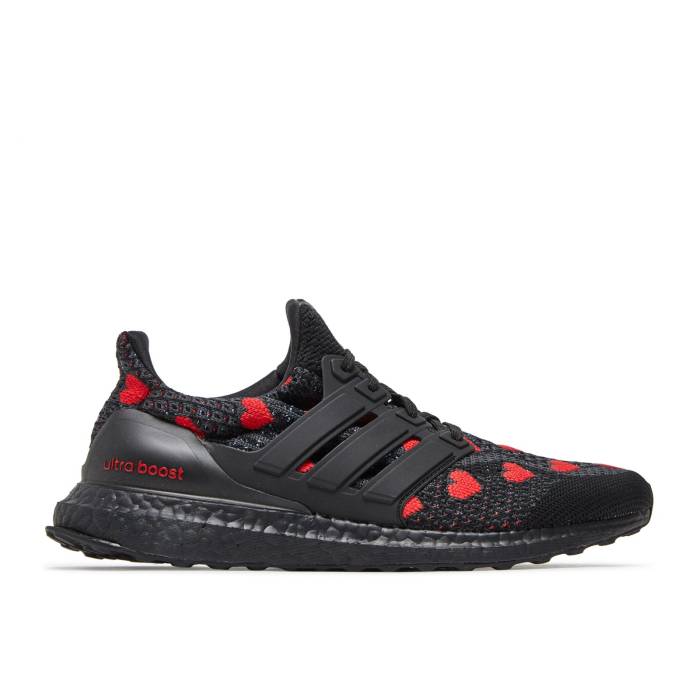 アディダス Adidas 【 Ultraboost 5.0 Dna 'Valentine's Day' Men Core Black/Core Black/Vivid Red 】 メンズ コア 黒色 ブラック Red 赤・レッド｜スニケス