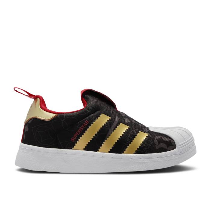 アディダス Adidas 【 Superstar 360 C \u0027Chinese New Year\u0027 Youth Core Black/Gold Metallic/Scarlet 】 Superstar はやりっ子 御坊っちゃん キッズ 中核グループ 黒いこと 黒いこと ゴールド